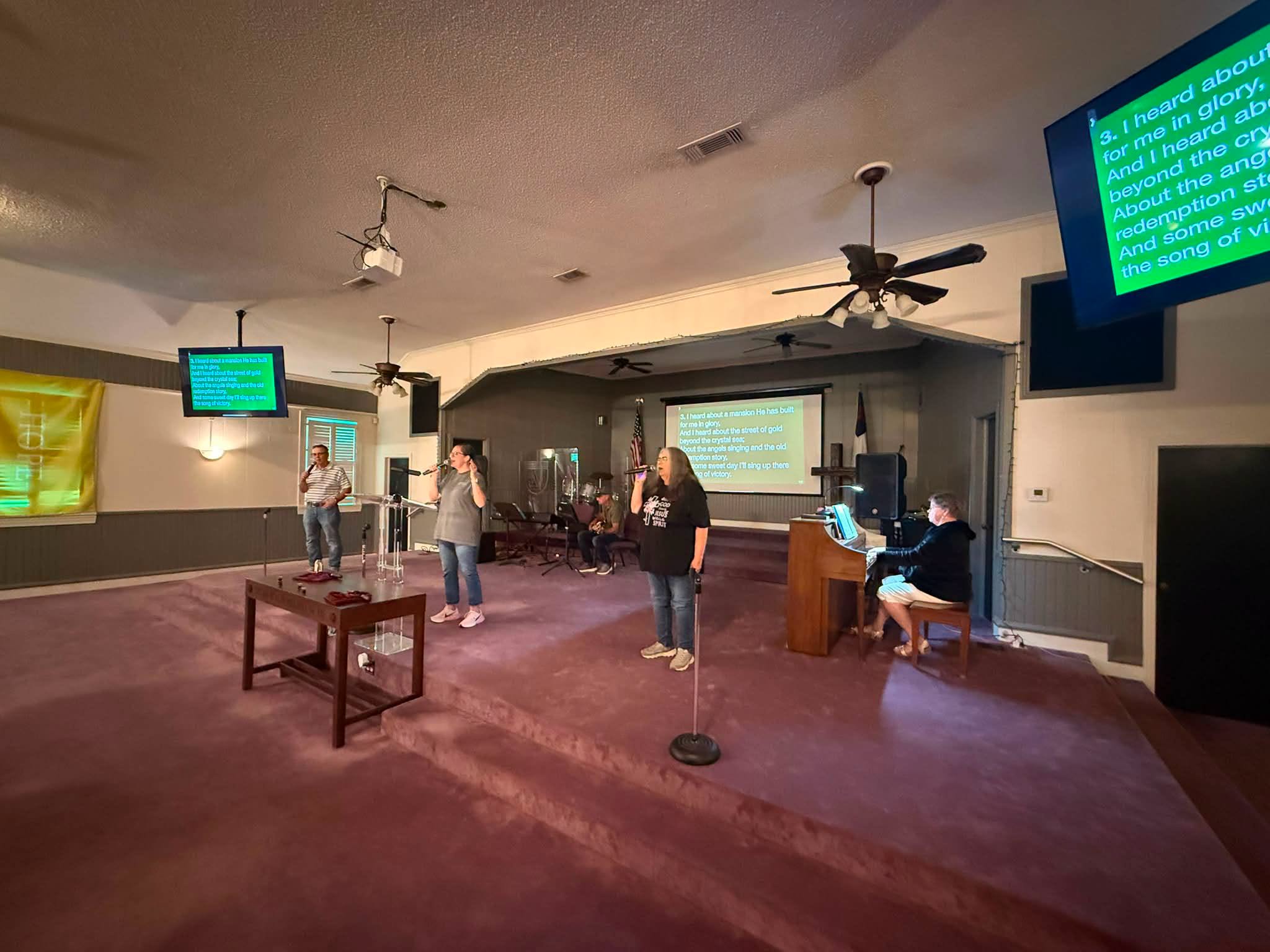Faith Center worship team leading the congregation