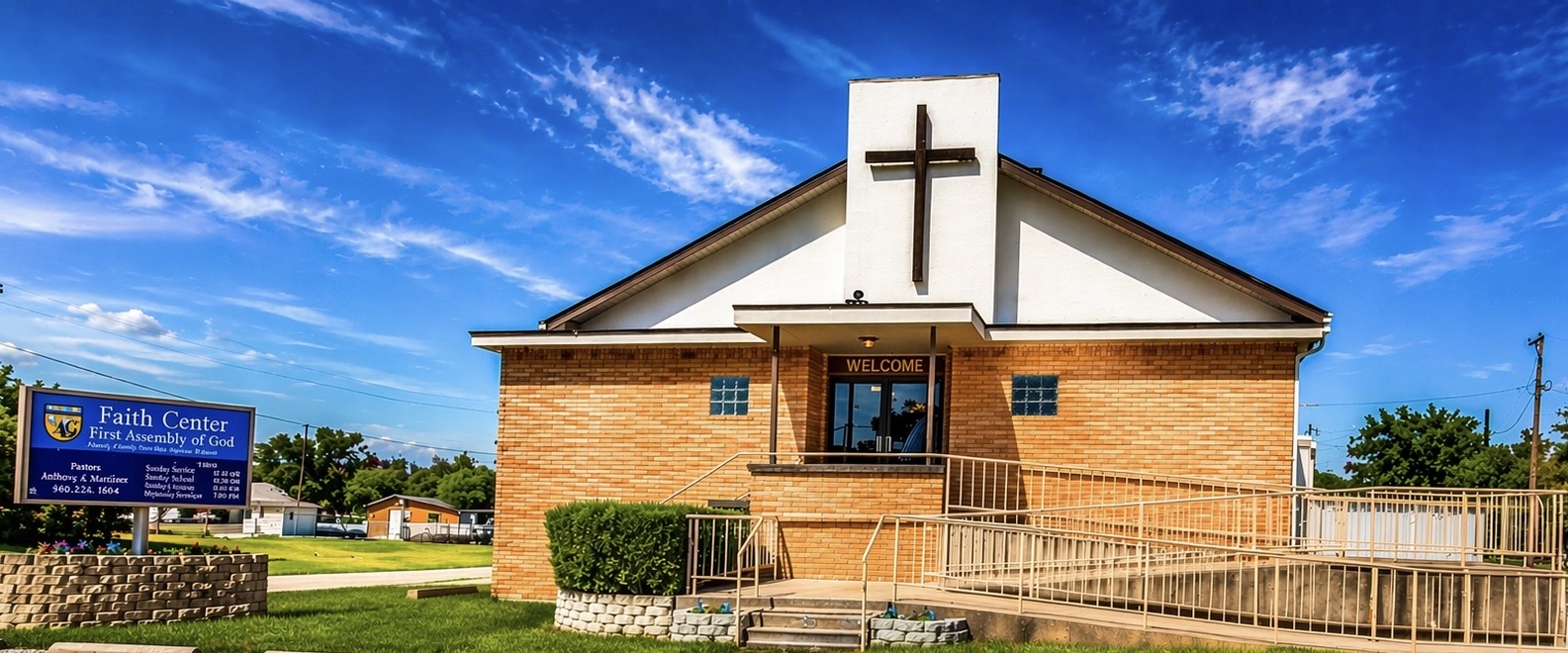 Faith Center First Assembly of God church building in Electra, Texas