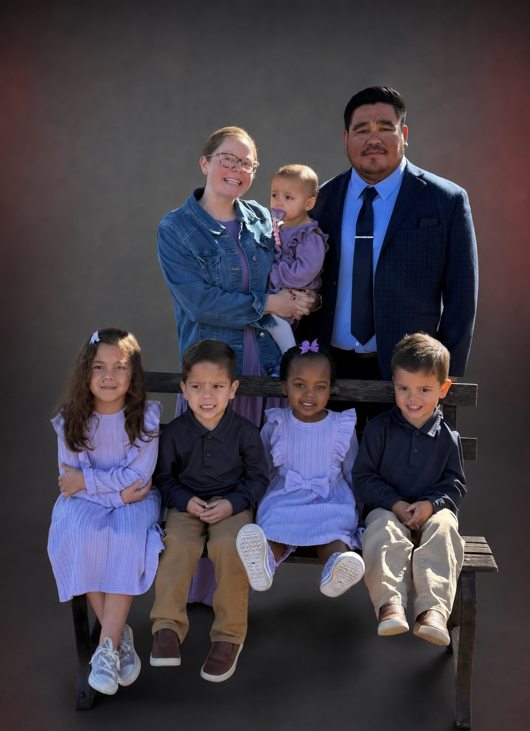 Pastor Anthony Martinez with Amanda and their family